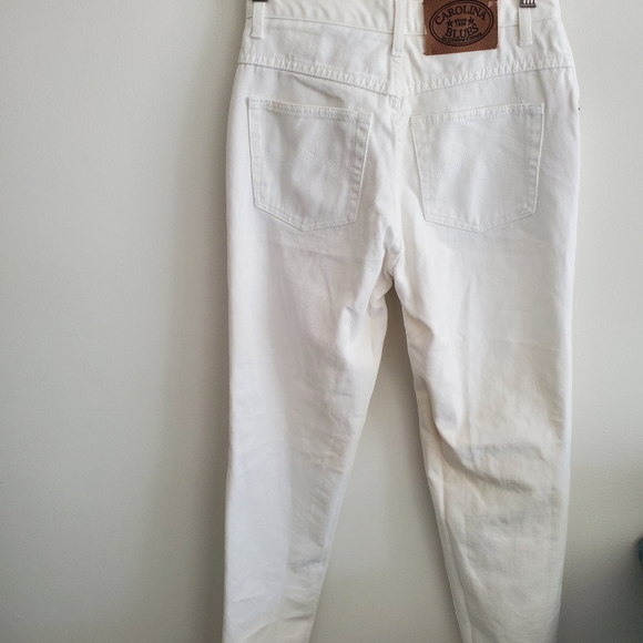 Carolina Blues white pants slim fit branded size 6 100% cotton - Picture 6 of 8